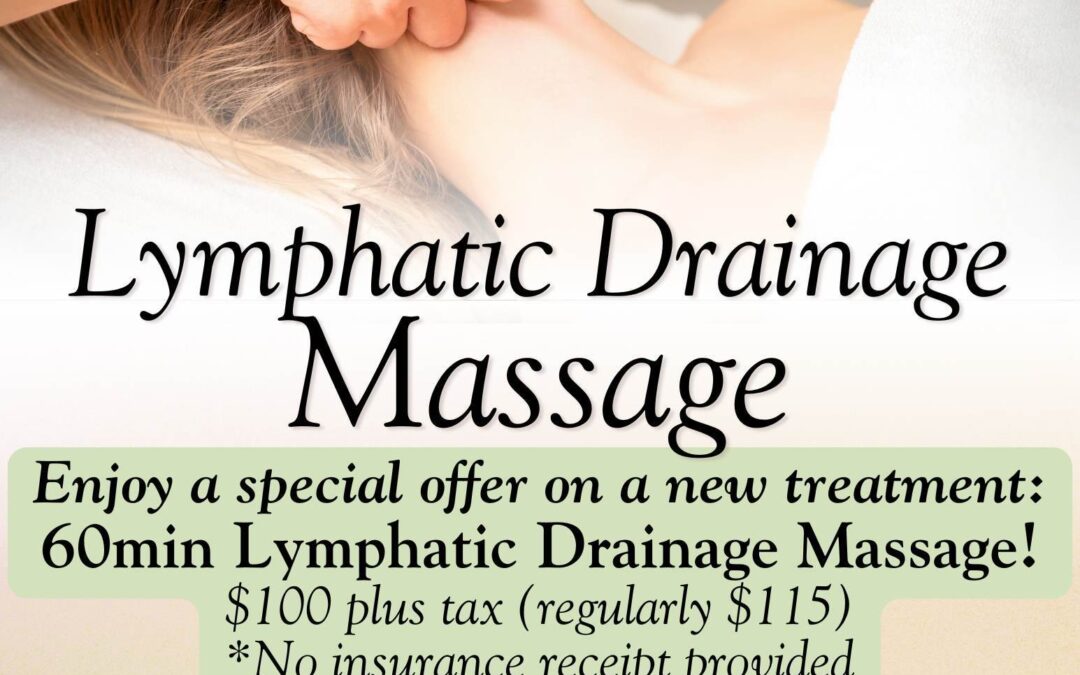 Book a 60min Lymphatic Drainage Massage with Olha for only $100